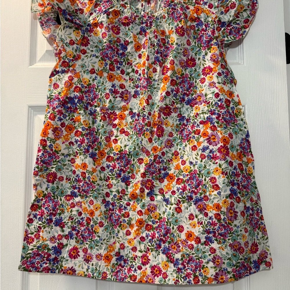 First Love Colorful Floral Women's Blouse